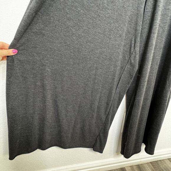 Natural Life Womens Knit V Neck Jumpsuit Size OS Charcoal Boho Hippie Oversized - Picture 6 of 16